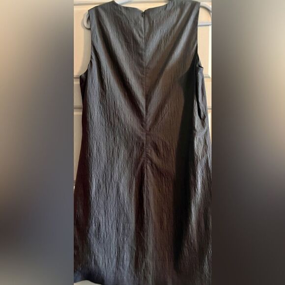 Theory Greystone Sleeveless Shift Dress in Stretch Viscose-Blend Size 12 New - Picture 4 of 12